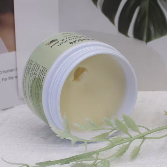 Loción de manteca de karité blanqueadora orgánica 20 % manteca de karité corporal extra rica